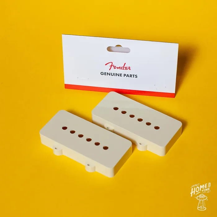 Genuine Fender Jazzmaster® ‘Aged White‘ Pickup Covers (Pair)