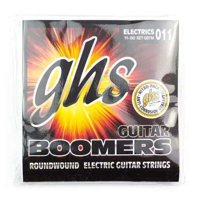 GHS Boomers Dynamite Nickel Alloy 11-50 Electric Guitar Strings, True Medium