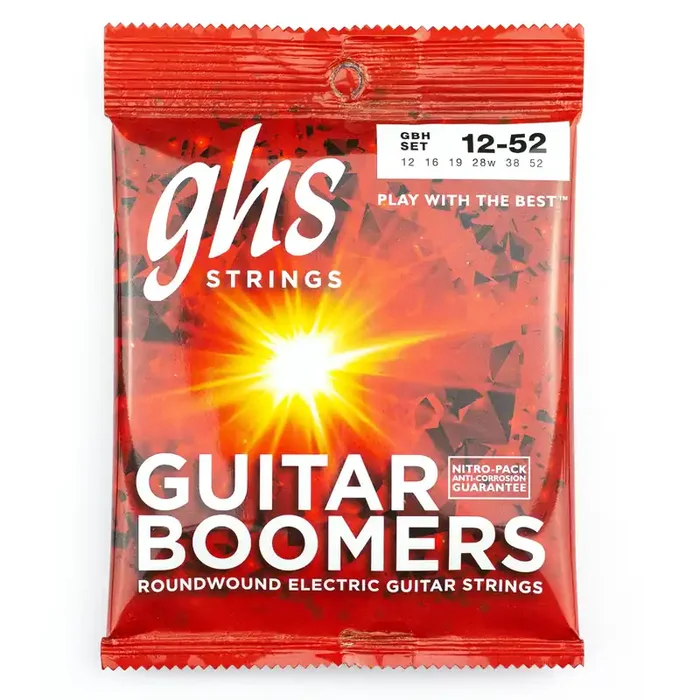 GHS Boomers Dynamite Nickel Alloy 12-52 Electric Guitar Strings, Heavy