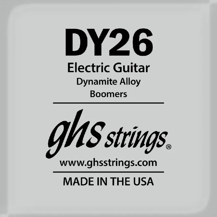 GHS Boomers Round Core Nickel Wound .026 Electric Guitar Single String