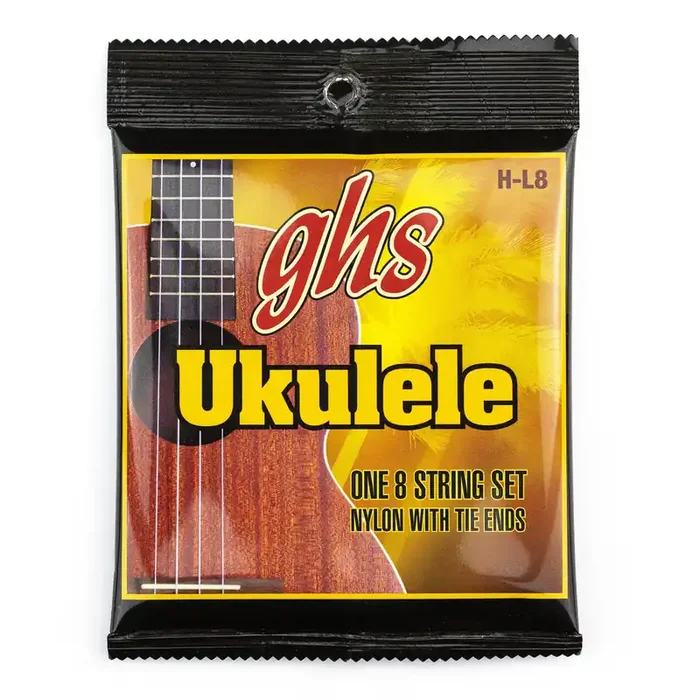 GHS HL-8 Black Nylon Hawaiian Lili‘u 8-String Ukulele Strings