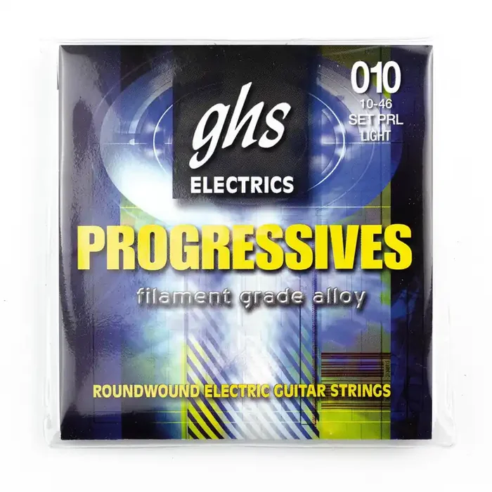 GHS Progressives Alloy 52 Hex Core 10-46 Electric Guitar Strings, Light