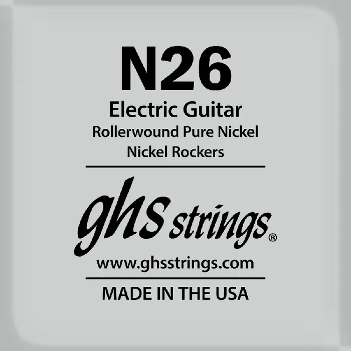 GHS Rollerwound Pure Nickel 26 (.026‚Äù) Electric Guitar Single String