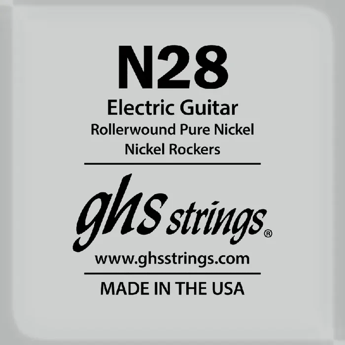 GHS Rollerwound Pure Nickel 28 (.028‚Äù) Electric Guitar Single String
