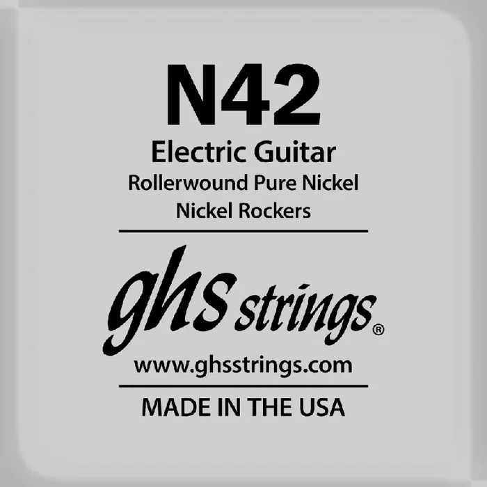 GHS Rollerwound Pure Nickel 42 (.042‚Äù) Electric Guitar Single String