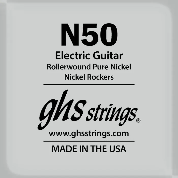 GHS Rollerwound Pure Nickel 50 (.050‚Äù) Electric Guitar Single String