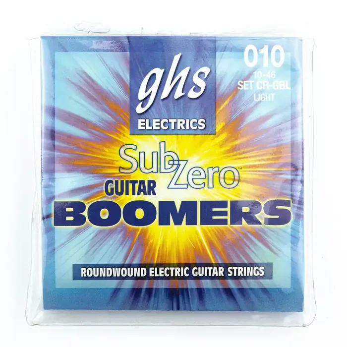 GHS Sub-Zero Boomers Nickel-Plated Steel 10-46 Electric Guitar Strings, Light