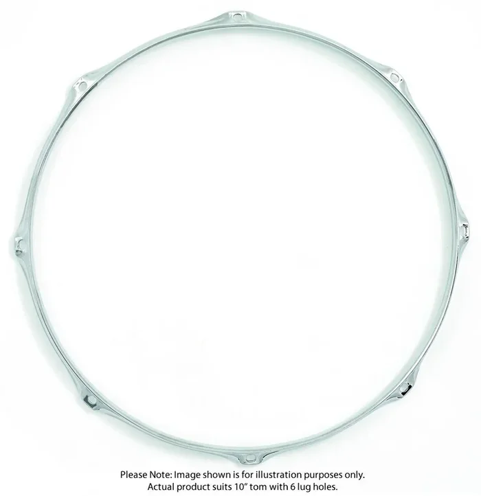 Gibraltar 10″/6 Lug Tom Steel Power Hoop (Pk-1)