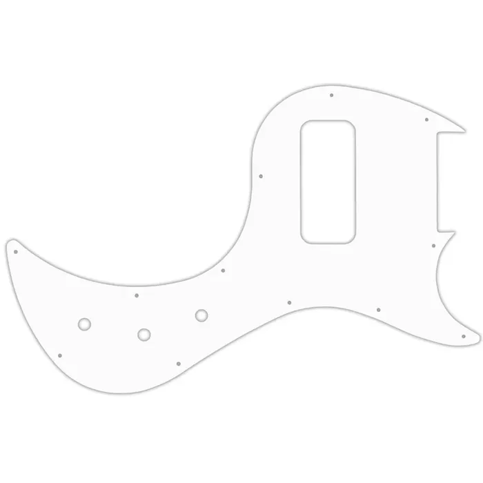 Gibson 5 String EB5 Bass – Solid Shiny White .090″ / 2.29mm thick, with bevelled edge