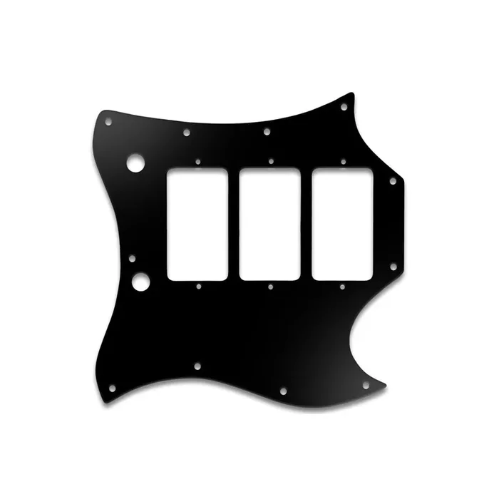 Gibson SG Custom 1964-1970 Full Face SG Custom – Matte Black .090″ / 2.29mm thick, with bevelled edge.