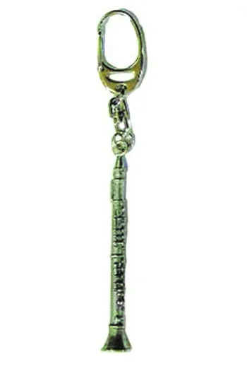Gift: Keyring: Clarinet: Pewter