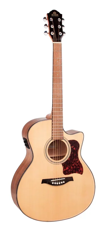 Gilman Grand Auditorium Electric/Acoustic Guitar. Natural Gloss. Spruce top, walnut back and sides.