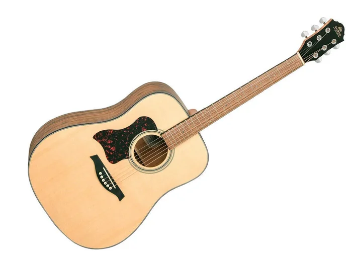 Gilman Left Handed Dreadnought Acoustic Guitar Black Walnut