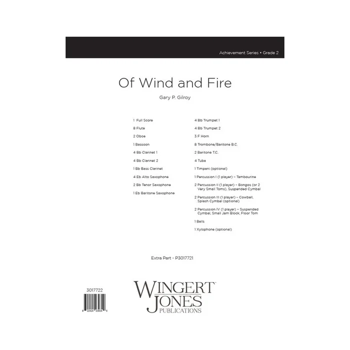 Gilroy, Gary P. – Of Wind and Fire – Full Score