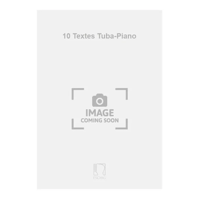 Giudice, Michel Del – 10 Textes Tuba-Piano