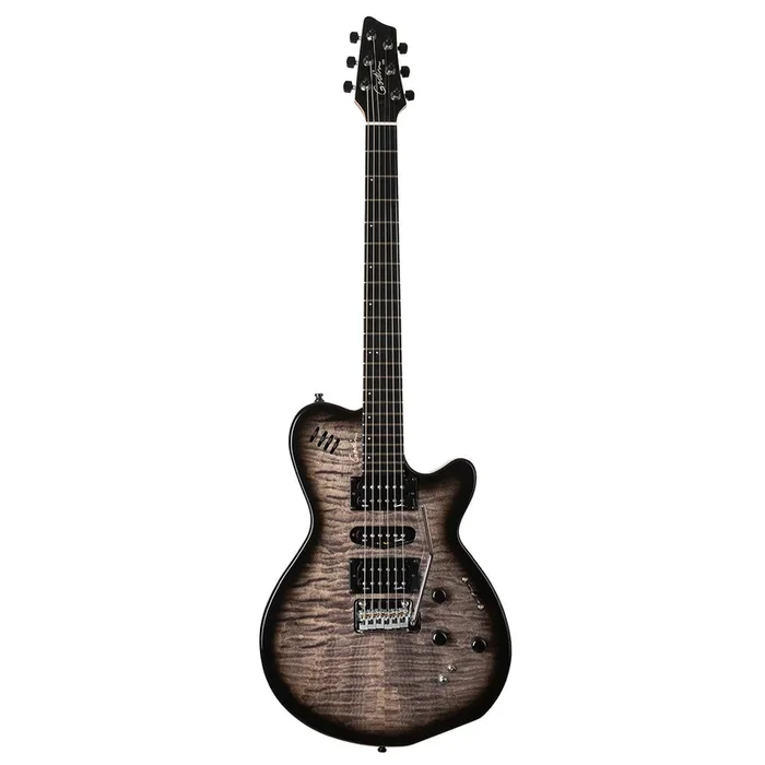 Godin XTSA 3 Voice Electric Guitar ~ Trans Black Flame