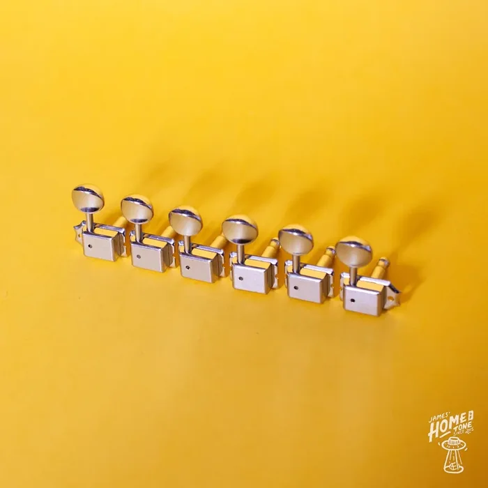 Gotoh Vintage Style ‘Button‘ Tuners SD91 – 6 In-Line Nickel