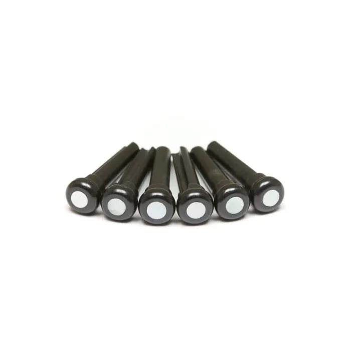 Graph Tech TUSQ Presentation Bridge Pins, Black w/ Mother of Pearl Inlay