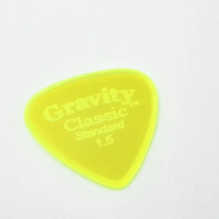 Gravity Classic Standard 1.5mm Master Finish Green Plectrum