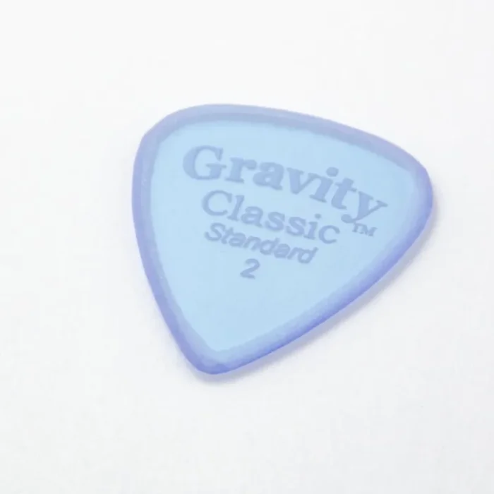 Gravity Classic Standard 2.0mm Master Finish Blue Plectrum