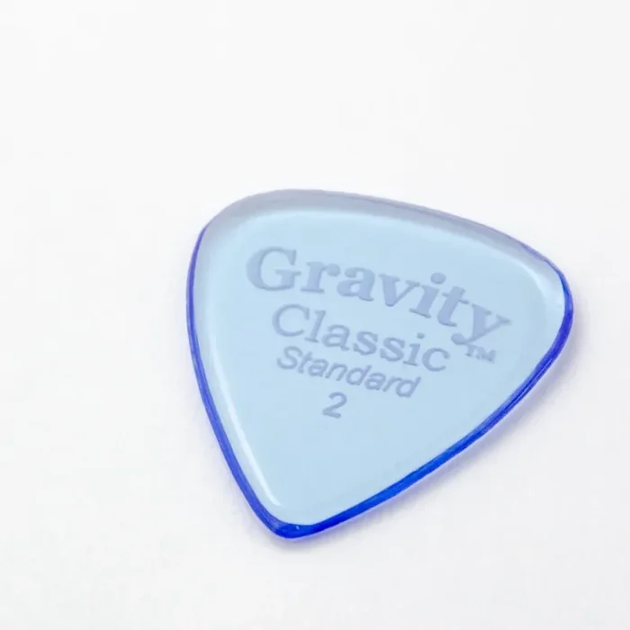 Gravity Classic Standard 2.0mm Polished Finish Blue Plectrum