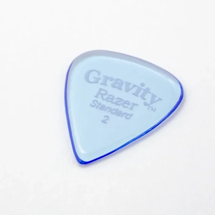 Gravity Razer Standard 2.0mm Polished Finish Blue Plectrum