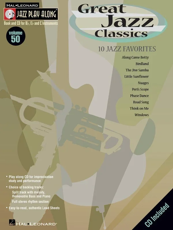 Great Jazz Classics Jazz Play Along Book/CD V50 (Softcover Book/CD)