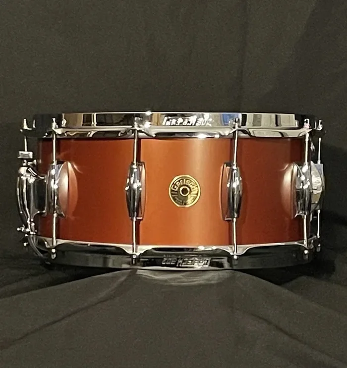 Gretsch Broadcaster 6.5×14 Snare Drum Satin Copper w/Chrome Hardware