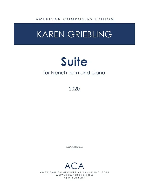 Griebling: Suite for Horn & Piano