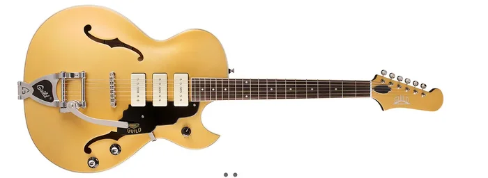 Guild StarFire I Jet 90 Semi Hollow Electric Guitar Satin Gold