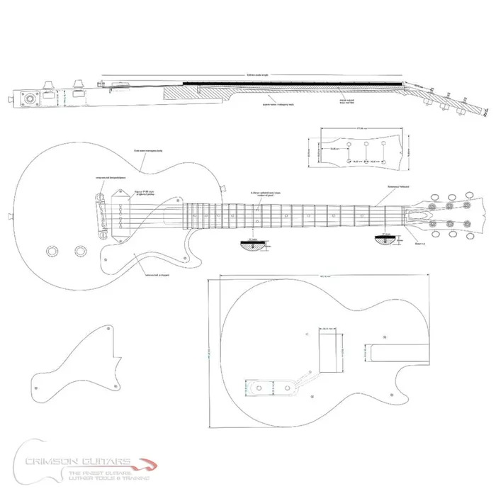 Guitar Plans – LP-Type Junior Single-Cut – PRE ORDER