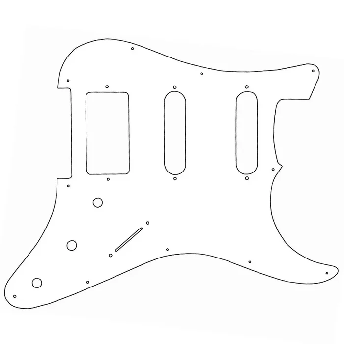 Guitar Tech Scratchplate ~ S-style H/S/S ~ White