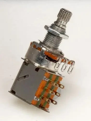 GuitarTech Push/Pull Tone Potentiometer 250k 18mm Shaft GT936