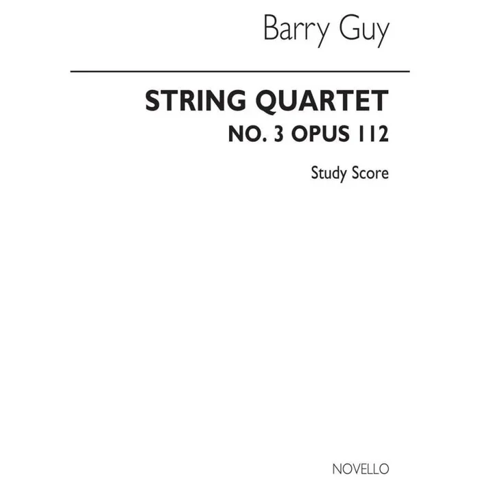 Guy, Barry – String Quartet No.3