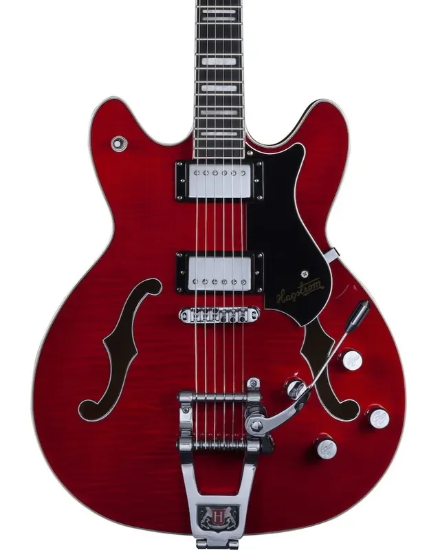 Hagstrom Tremar Viking Deluxe – Wild Cherry Transparent