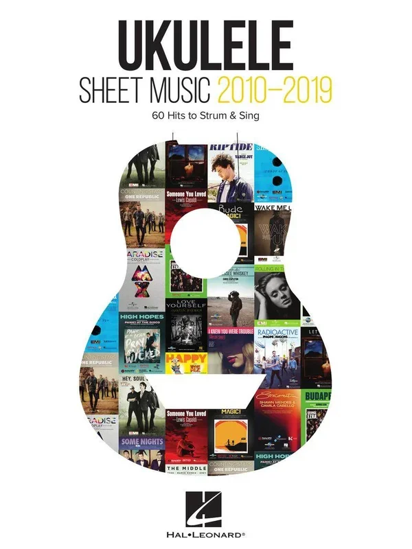 HAL LEONARD 00345231 Ukulele Sheet Music 2010-2019 – 60 Hits to Strum & Sing