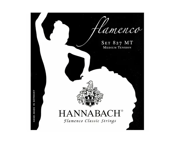 Hannabach Classical 827MT Flamenco Set – Black (Medium)