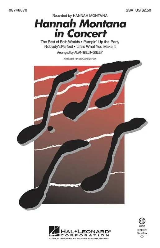 Hannah Montana In Concert 2 Pt (Octavo)
