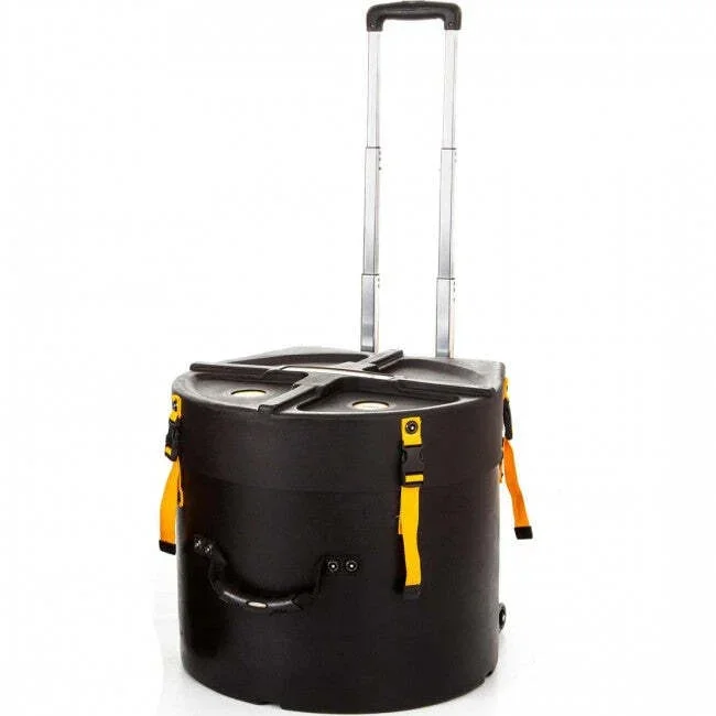 Hardcase HNMS14HTDX Deluxe Marching Snare Drum Case 14 x 12inch High Tension w/ Wheels