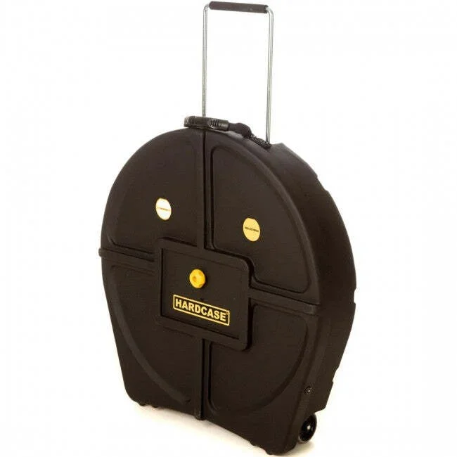 Hardcase HNP12CYM24-DB Cymbal Case Dark Blue 24inch (Holds 12 Cymbals) w/ Wheels