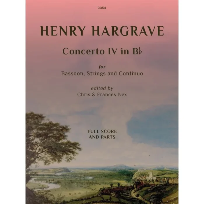 Hargrave – Concerto IV in B flat – Score and parts