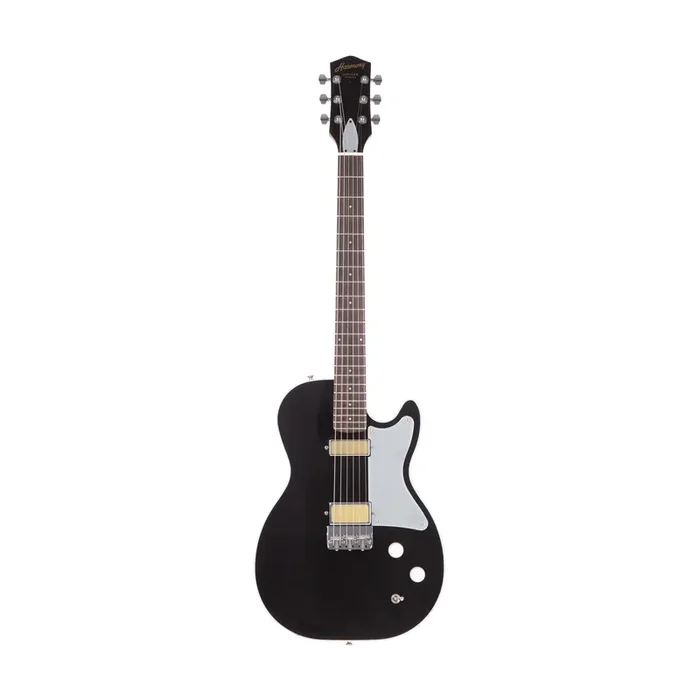 Harmony Standard Series Jupiter Thinline Electric Guitar w/Case, Space Black