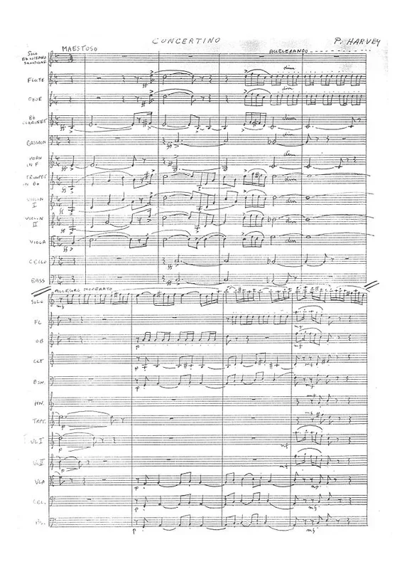 Harvey: Concertino for Soprano Sax and Orchestra