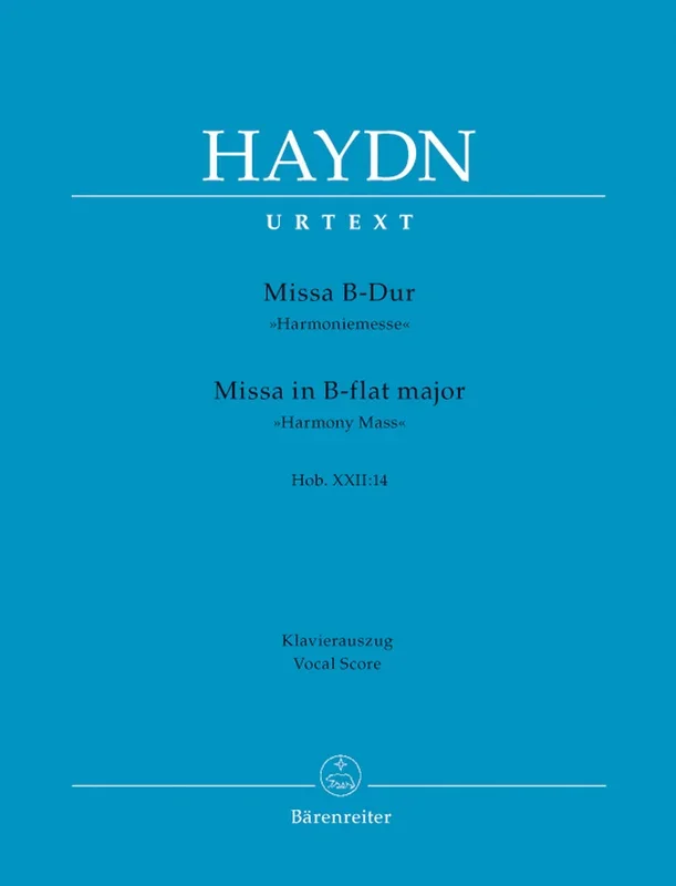 Haydn: Harmony Mass – Vocal Score