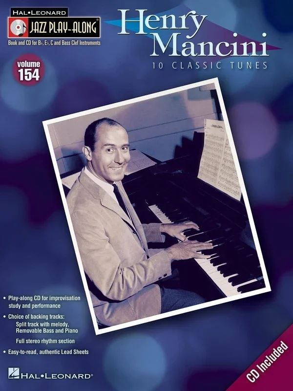 Henry Mancini Jazz Play Along Book/CD V154 (Softcover Book/CD)