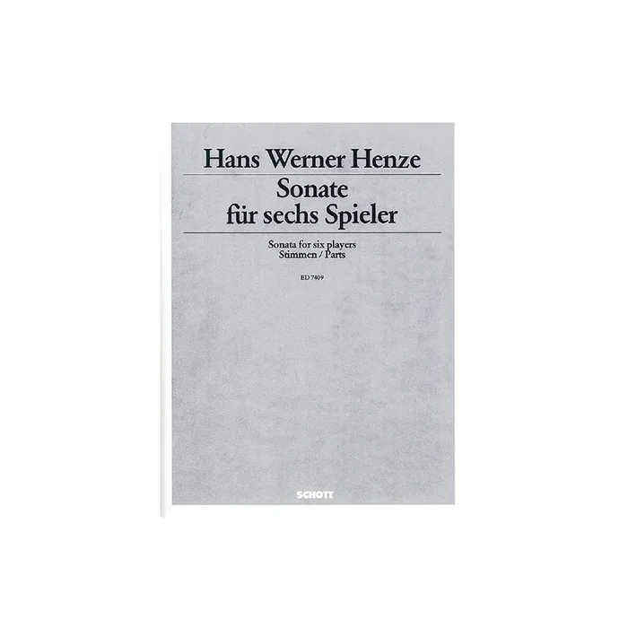 Henze, Hans Werner – Sonata for 6 Players