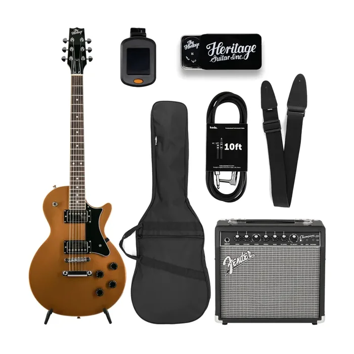 Heritage Ascent Collection H-150 Electric Guitar Bundle, Copper