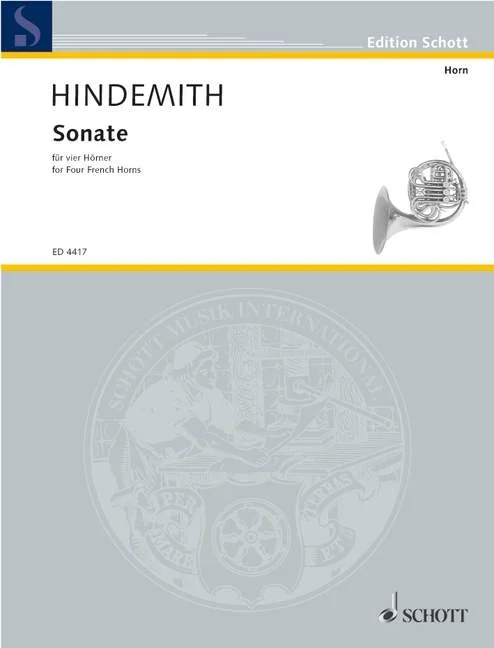 Hindemith, Paul : Hindemith, Paul : Sonata, for 4 horns – 4 horns – Schott Digital