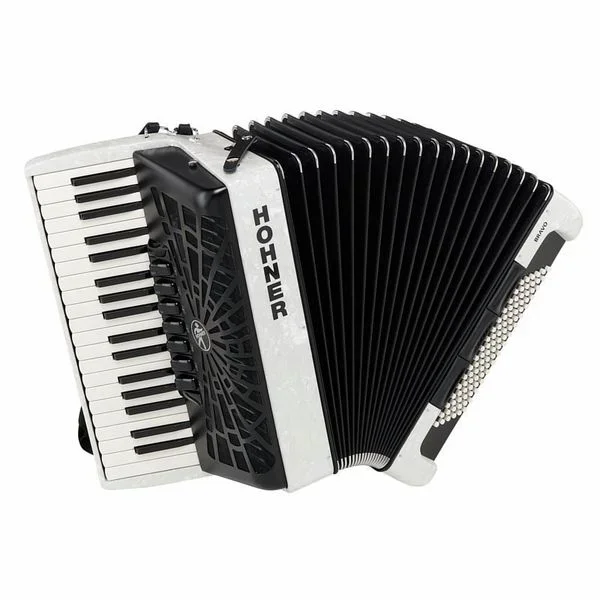 Hohner Bravo III 96 silent key white