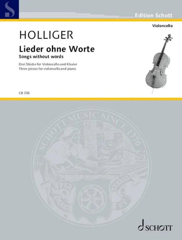 Holliger: 3 Songs without words (arr. for cello & piano)